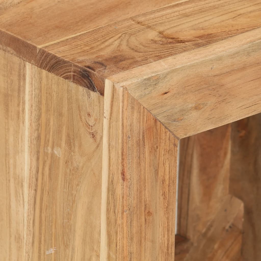 Taburet, 40x30x40 cm, lemn masiv de acacia - Lando