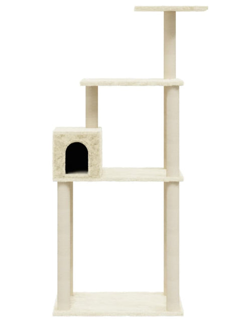 Încărcați imaginea în vizualizatorul Galerie, Ansamblu pisici cu stâlpi din funie de sisal, crem, 147 cm Lando - Lando
