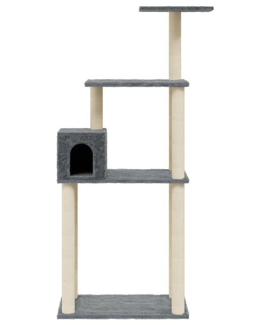 Încărcați imaginea în vizualizatorul Galerie, Ansamblu pisici cu stâlpi din funie de sisal gri închis 147 cm Lando - Lando
