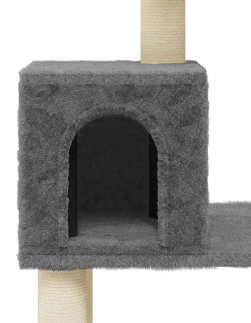 Încărcați imaginea în vizualizatorul Galerie, Ansamblu pisici cu stâlpi din funie de sisal gri închis 147 cm Lando - Lando
