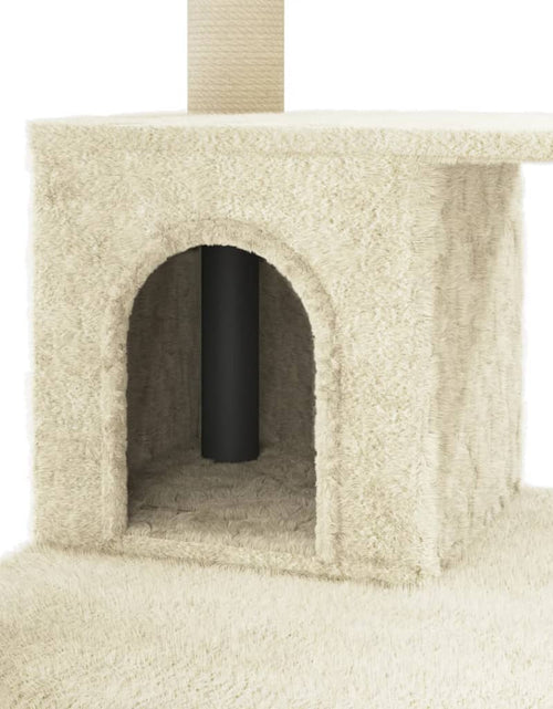 Загрузите изображение в средство просмотра галереи, Ansamblu pisici cu stâlpi din funie de sisal, crem, 183 cm Lando - Lando
