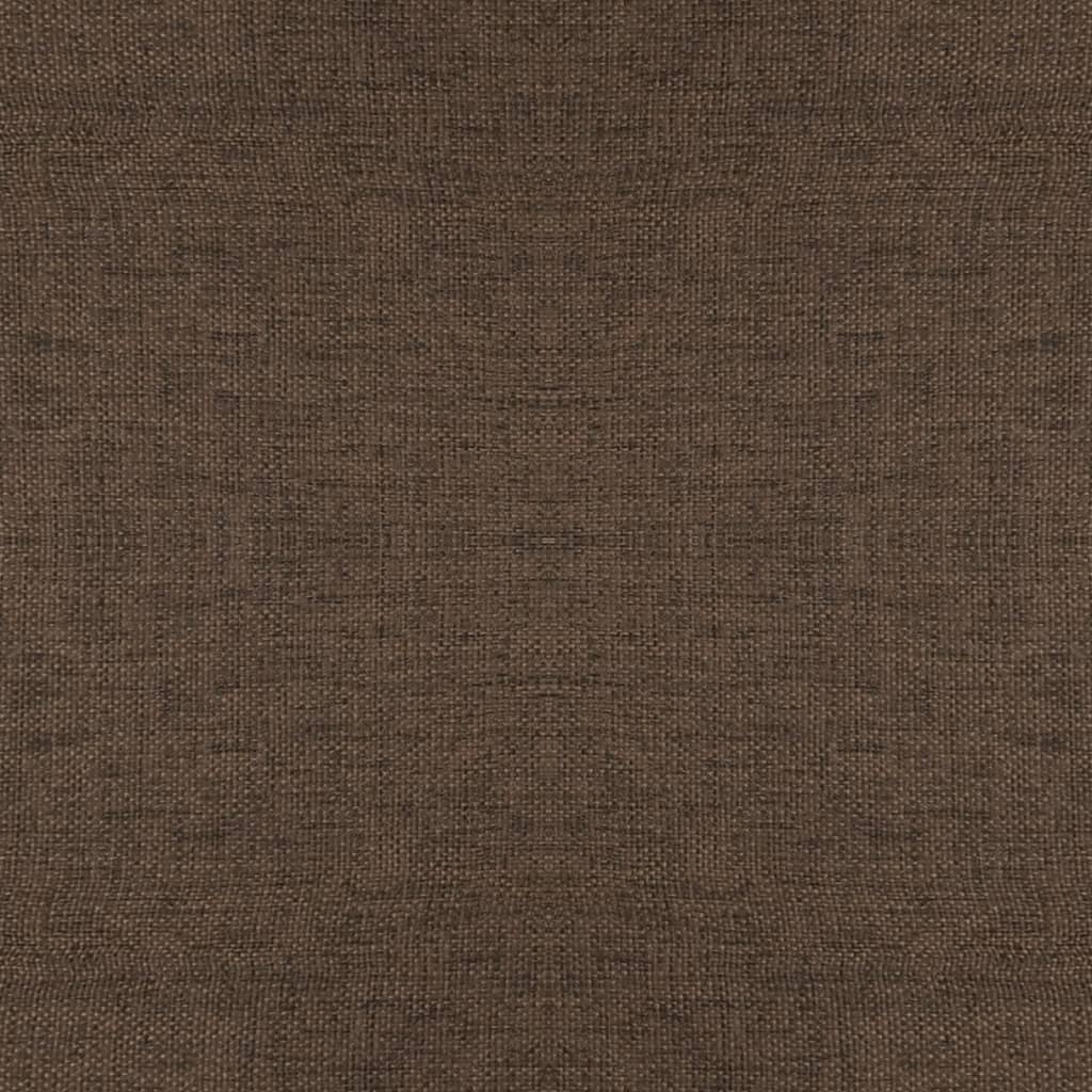 Scaune de bucătărie pivotante, 6 buc., maro, material textil - Lando