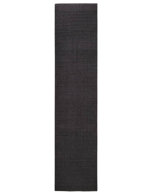 Încărcați imaginea în vizualizatorul Galerie, Covor, negru, 80x350 cm, sisal natural Lando - Lando
