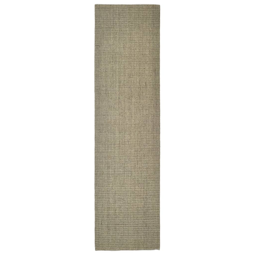 Covor, gri taupe, 66x250 cm, sisal natural Lando - Lando