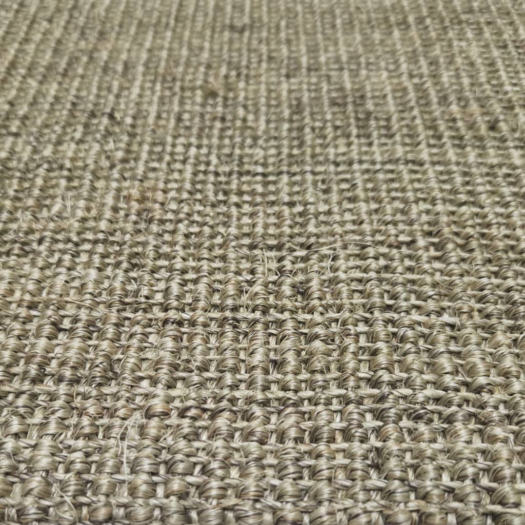 Covor, gri taupe, 66x250 cm, sisal natural Lando - Lando