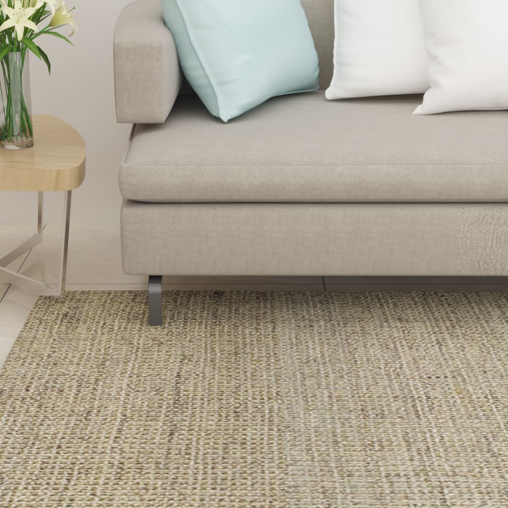 Covor, gri taupe, 66x250 cm, sisal natural Lando - Lando