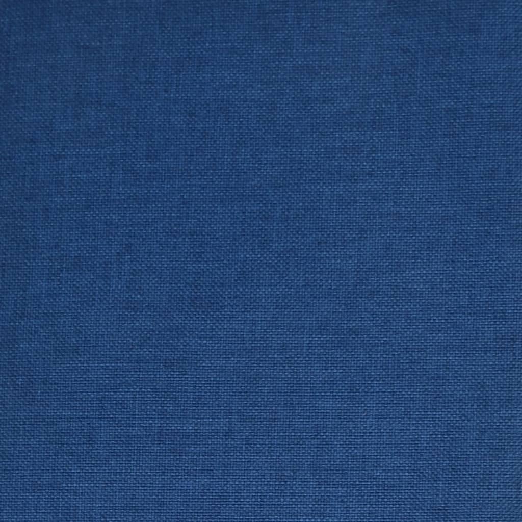 Scaune de bucătărie pivotante, 4 buc., albastru, textil - Lando