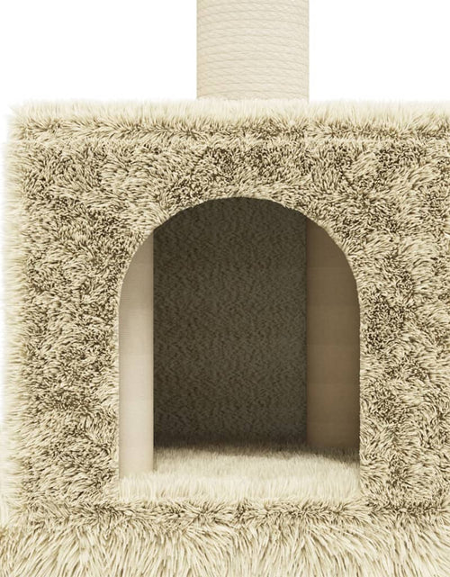 Загрузите изображение в средство просмотра галереи, Ansamblu pisici cu stâlpi din funie de sisal, crem, 188 cm Lando - Lando
