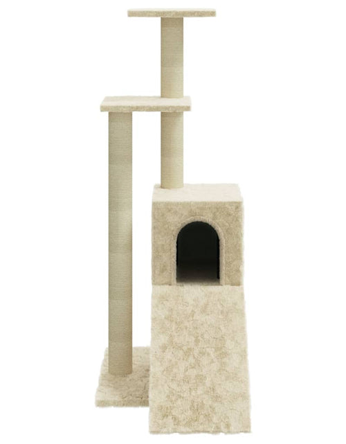Загрузите изображение в средство просмотра галереи, Ansamblu pisici cu stâlpi din funie de sisal, crem, 92 cm Lando - Lando
