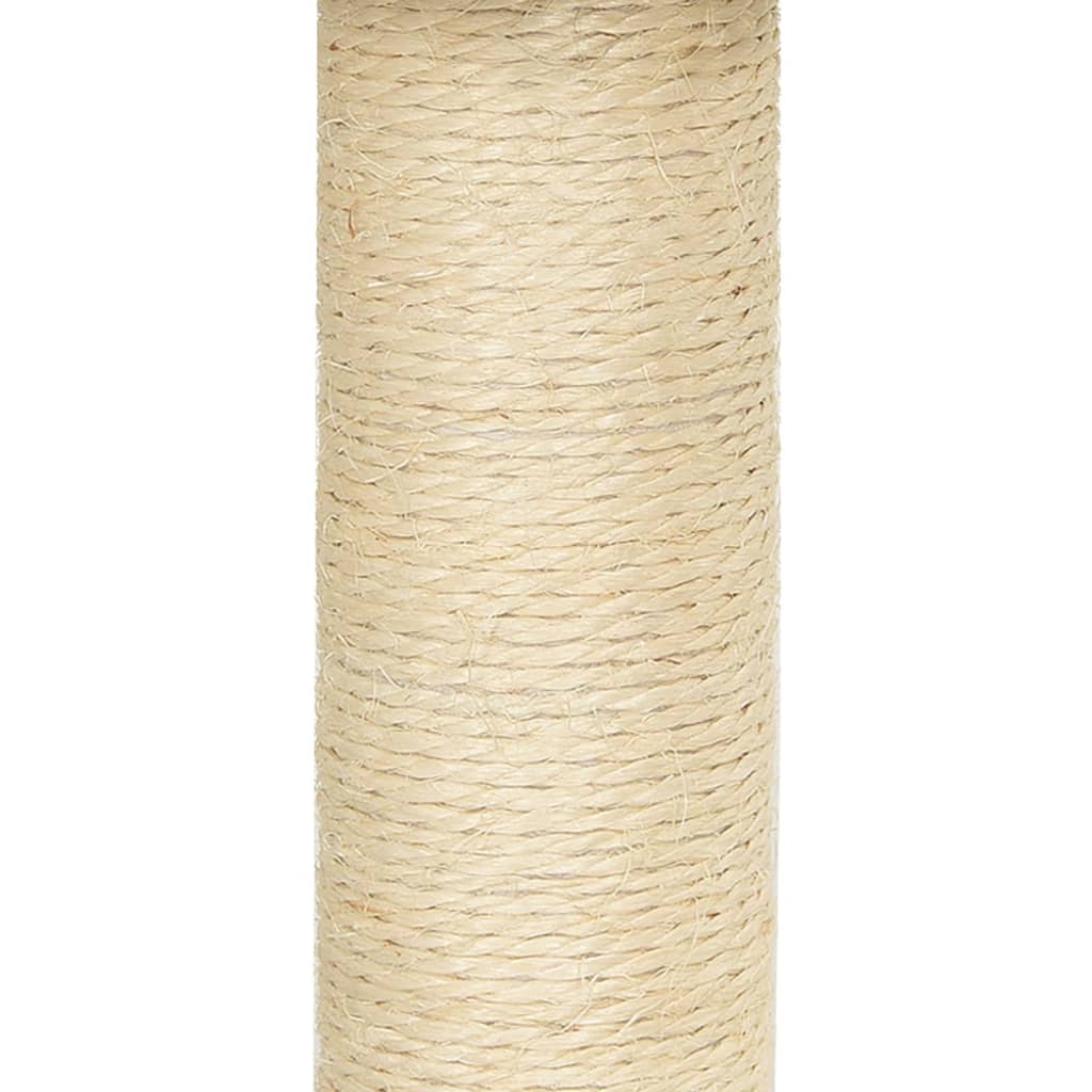 Ansamblu pisici cu stâlpi din funie de sisal, crem, 92 cm Lando - Lando