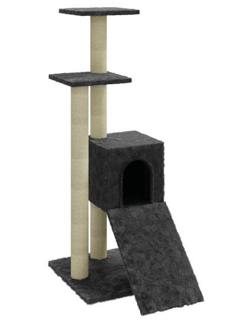 Încărcați imaginea în vizualizatorul Galerie, Ansamblu pisici cu stâlpi din funie de sisal, gri închis, 92 cm Lando - Lando
