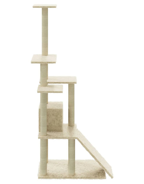 Încărcați imaginea în vizualizatorul Galerie, Ansamblu pisici, stâlpi din funie sisal, crem, 155 cm Lando - Lando
