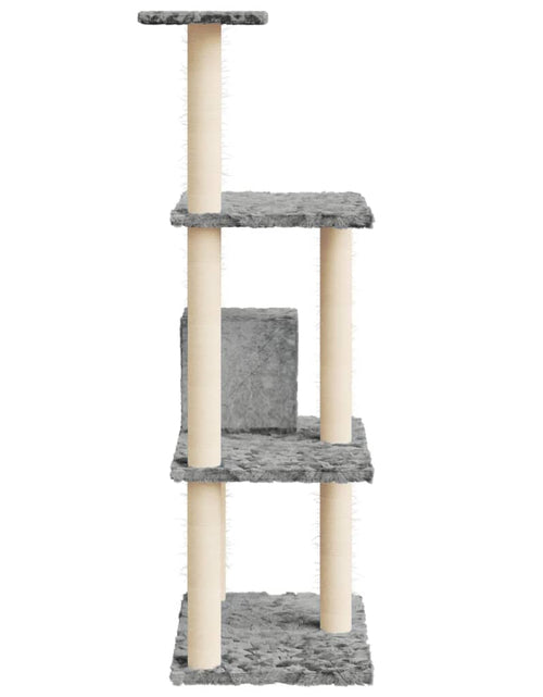 Încărcați imaginea în vizualizatorul Galerie, Ansamblu pisici cu stâlpi din funie sisal, gri deschis, 119 cm Lando - Lando
