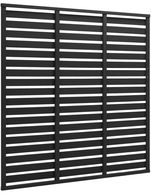 Încărcați imaginea în vizualizatorul Galerie, Panou de gard, negru, 180x180 cm, WPC Lando - Lando
