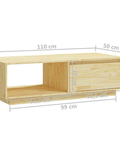 Загрузите изображение в средство просмотра галереи, Măsuță de cafea, 110x50x33,5 cm, lemn masiv de pin Lando - Lando
