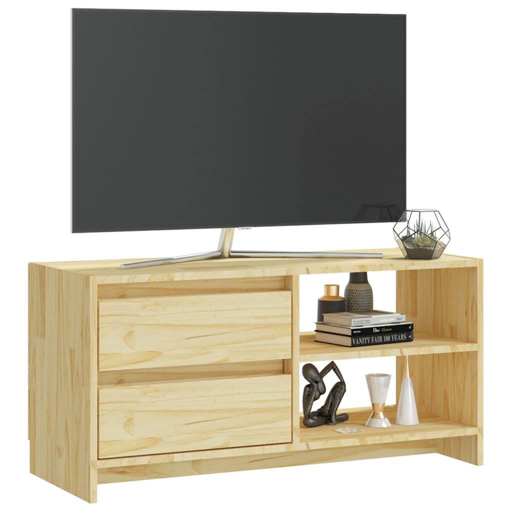 Comodă TV, 80x31x39 cm, lemn masiv de pin Lando - Lando