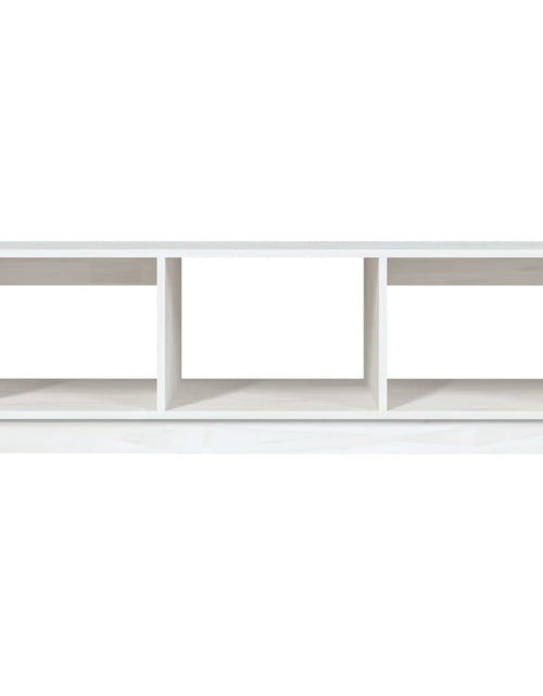 Загрузите изображение в средство просмотра галереи, Măsuță de cafea, alb, 110x50x34 cm, lemn masiv de pin - Lando
