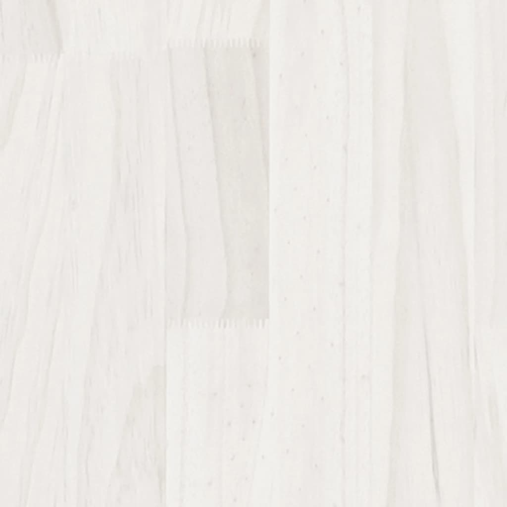 Măsuță de cafea, alb, 110x50x34 cm, lemn masiv de pin - Lando