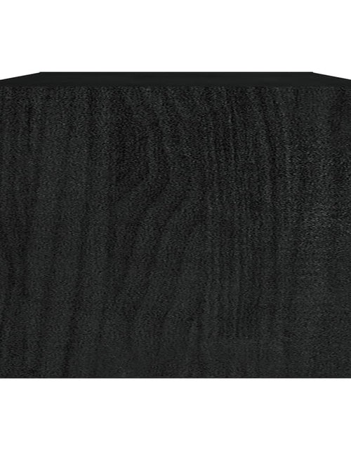 Încărcați imaginea în vizualizatorul Galerie, Măsuță de cafea, negru, 110x50x34 cm, lemn masiv de pin - Lando
