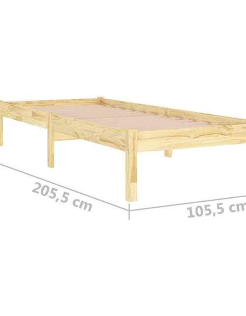 Загрузите изображение в средство просмотра галереи, Cadru de pat, 100x200 cm, lemn masiv de pin - Lando
