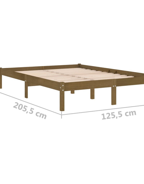 Încărcați imaginea în vizualizatorul Galerie, Cadru de pat, maro miere, 120x200 cm, lemn masiv de pin - Lando
