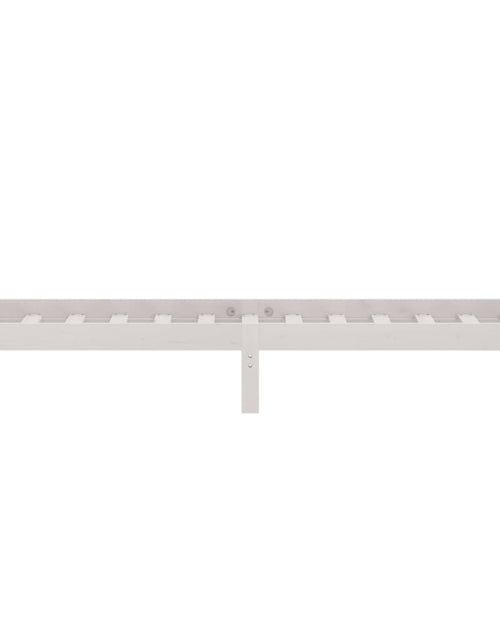 Загрузите изображение в средство просмотра галереи, Cadru de pat UK Single, alb, 90x190 cm, lemn masiv de pin - Lando
