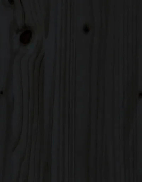 Загрузите изображение в средство просмотра галереи, Cadru de pat UK dublu, negru, 135x190 cm, lemn masiv de pin - Lando
