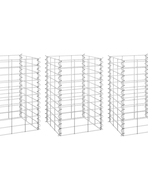 Загрузите изображение в средство просмотра галереи, Straturi înălțate gabion, 3 buc., 30x30x50 cm, fier - Lando
