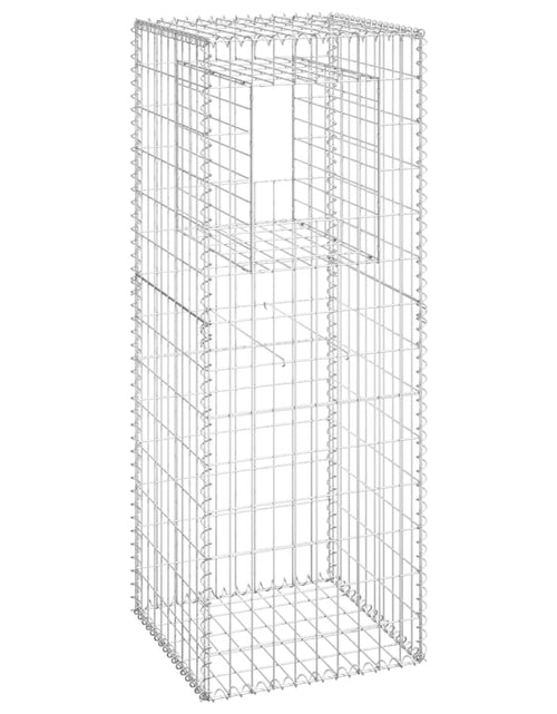 Загрузите изображение в средство просмотра галереи, Stâlpi coș gabion, 2 buc., 50x50x140 cm, fier Lando - Lando
