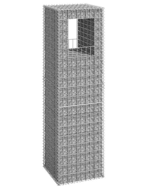 Загрузите изображение в средство просмотра галереи, Stâlp coș gabion, 50x50x180 cm, fier Lando - Lando
