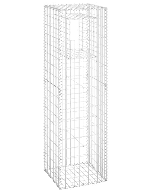 Загрузите изображение в средство просмотра галереи, Stâlpi tip coș gabion, 2 buc., 50x50x180 cm, fier Lando - Lando
