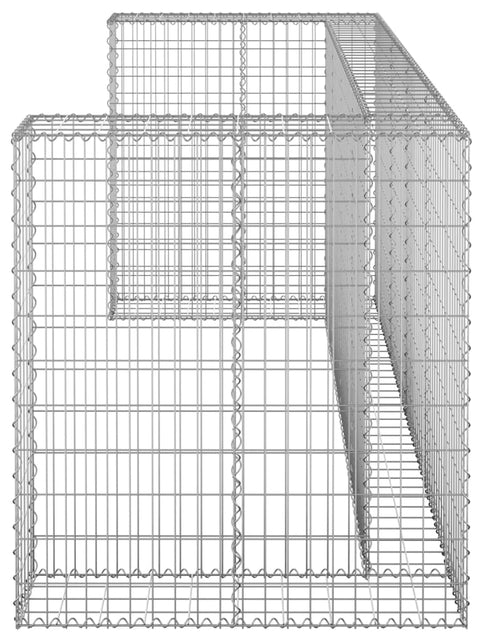 Загрузите изображение в средство просмотра галереи, Perete gabion pentru pubele, 250x100x110 cm, oțel galvanizat Lando - Lando
