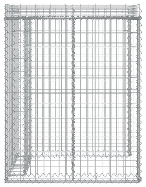 Încărcați imaginea în vizualizatorul Galerie, Perete gabion pentru pubela gunoi 110x91x120 cm fier galvanizat - Lando
