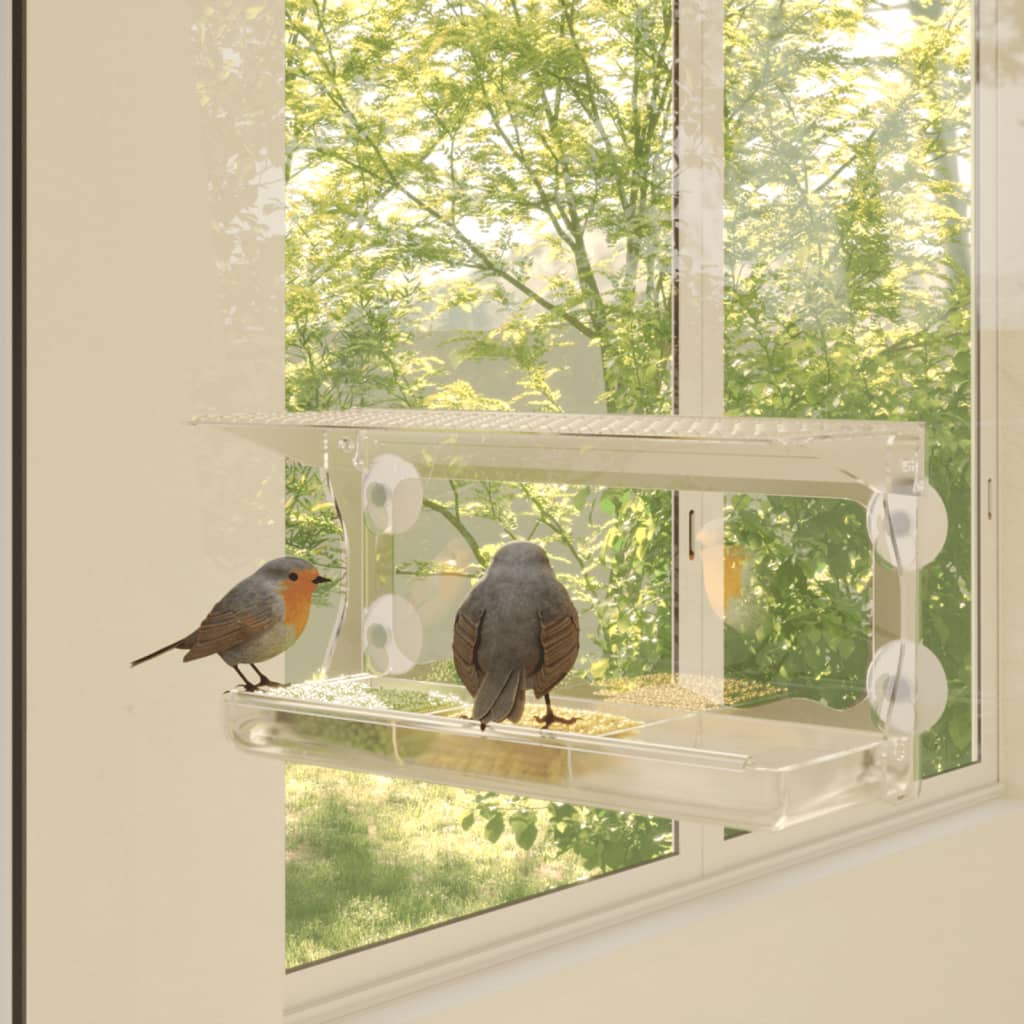 Hrănitoare păsări pentru fereastră 2 buc. 30x12x15 cm acril Lando - Lando