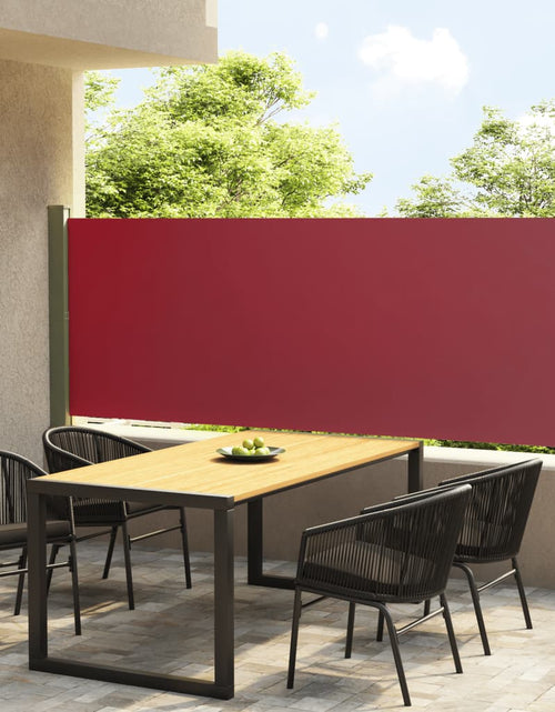 Încărcați imaginea în vizualizatorul Galerie, Copertină laterală retractabilă de terasă, roșu, 117x300 cm Lando - Lando
