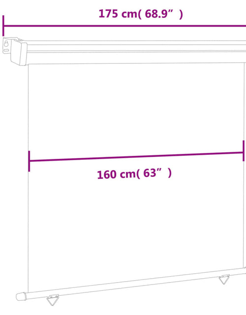 Загрузите изображение в средство просмотра галереи, Copertină laterală de balcon, negru, 170x250 cm - Lando
