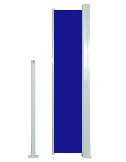 Încărcați imaginea în vizualizatorul Galerie, Copertină laterală retractabilă de terasă, albastru, 140x300 cm - Lando
