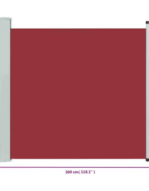 Încărcați imaginea în vizualizatorul Galerie, Copertină laterală retractabilă de terasă, roșu, 170x300 cm - Lando
