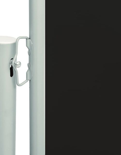 Загрузите изображение в средство просмотра галереи, Copertină laterală retractabilă de terasă, negru, 117x600 cm - Lando
