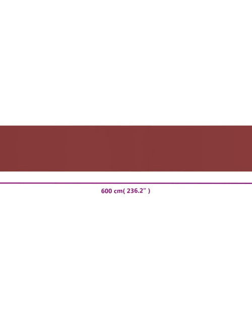 Загрузите изображение в средство просмотра галереи, Copertină laterală retractabilă de terasă, roșu, 117x600 cm - Lando
