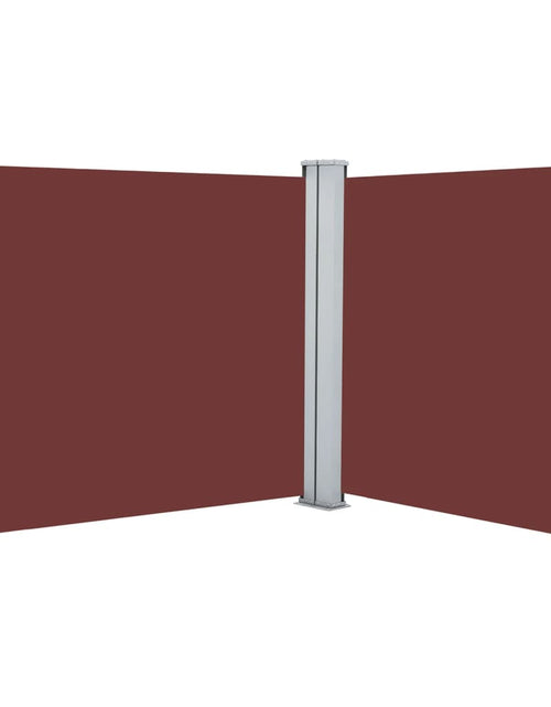 Загрузите изображение в средство просмотра галереи, Copertină laterală retractabilă, maro, 117x600 cm - Lando
