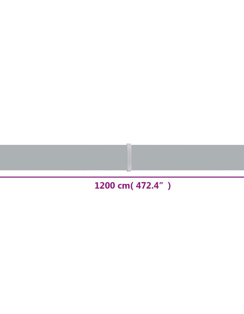 Загрузите изображение в средство просмотра галереи, Copertină laterală retractabilă, antracit, 140x1200 cm - Lando
