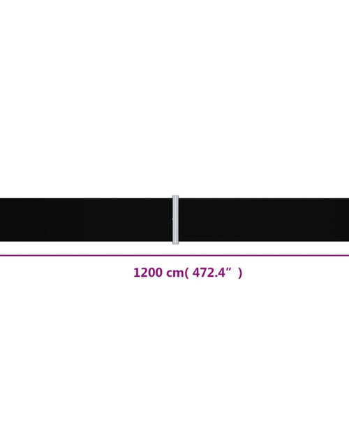 Загрузите изображение в средство просмотра галереи, Copertină laterală retractabilă, negru, 160x1200 cm - Lando

