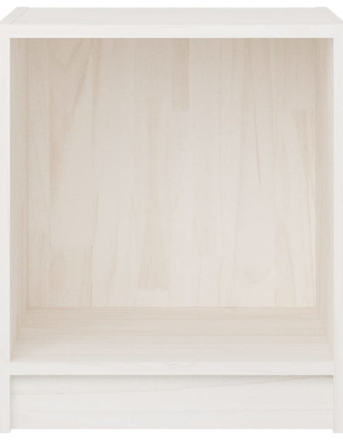 Загрузите изображение в средство просмотра галереи, Noptiere, 2 buc., alb, 35,5x33,5x41,5 cm, lemn masiv de pin - Lando
