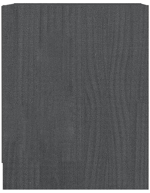 Încărcați imaginea în vizualizatorul Galerie, Noptieră, gri, 35,5x33,5x41,5 cm, lemn masiv de pin - Lando
