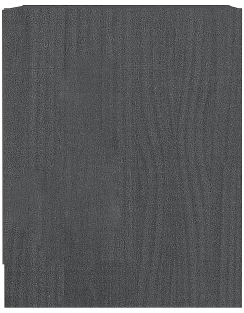 Încărcați imaginea în vizualizatorul Galerie, Noptiere, 2 buc., gri, 35,5x33,5x41,5 cm, lemn masiv de pin - Lando
