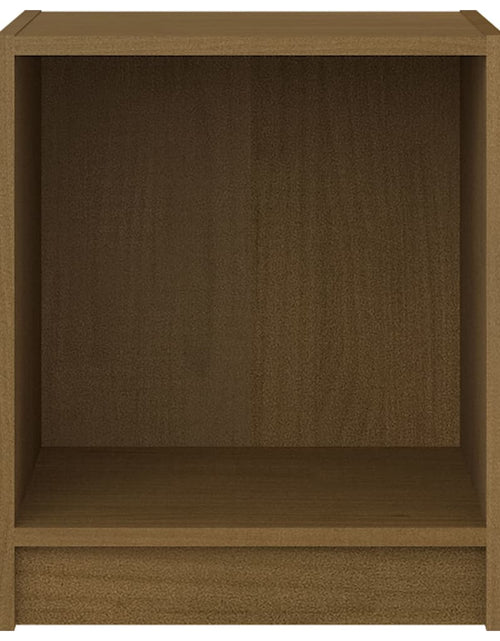 Загрузите изображение в средство просмотра галереи, Noptiere, 2 buc., maro miere, 35,5x33,5x41,5 cm, lemn masiv pin - Lando
