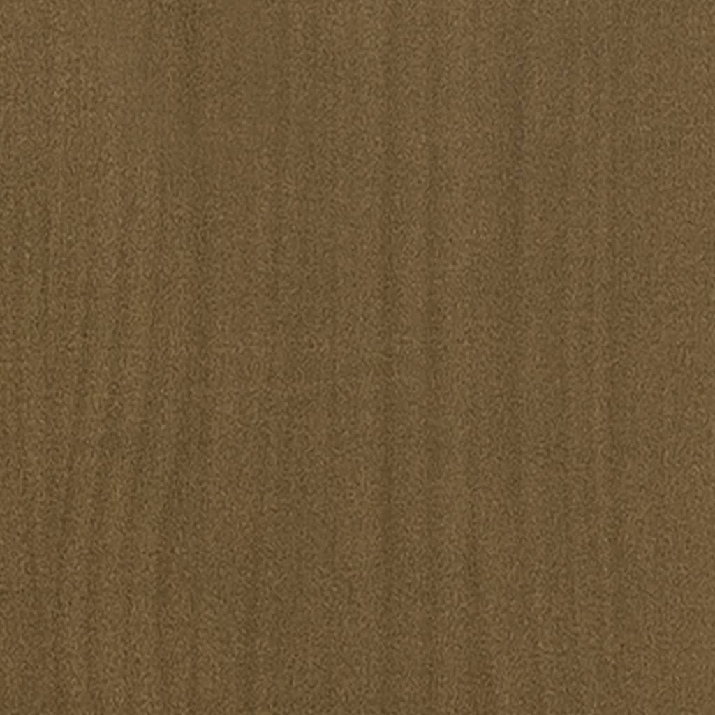 Dulap lateral, maro miere, 35,5x33,5x76 cm, lemn masiv de pin - Lando