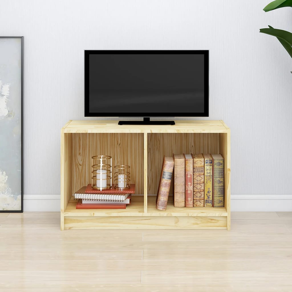 Comodă TV, 70x33x42 cm, lemn masiv de pin Lando - Lando