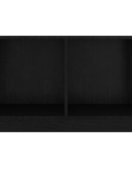 Încărcați imaginea în vizualizatorul Galerie, Comodă TV, negru, 70x33x42 cm, lemn masiv de pin Lando - Lando
